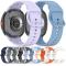  Galaxy Watch 8 46/44/40 mm Klockarmband Silkon Vit
