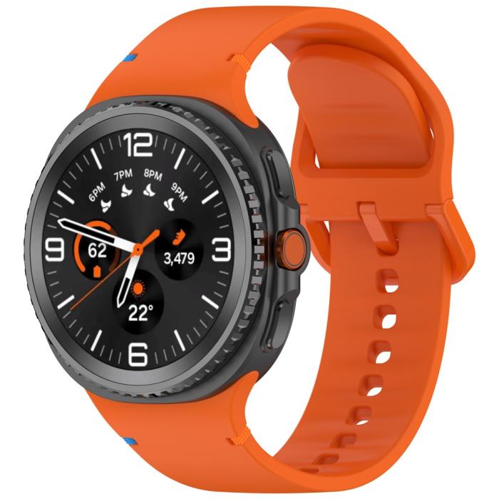 Bild 2,  Galaxy Watch 8 46/44/40 mm Klockarmband Silkon Orange