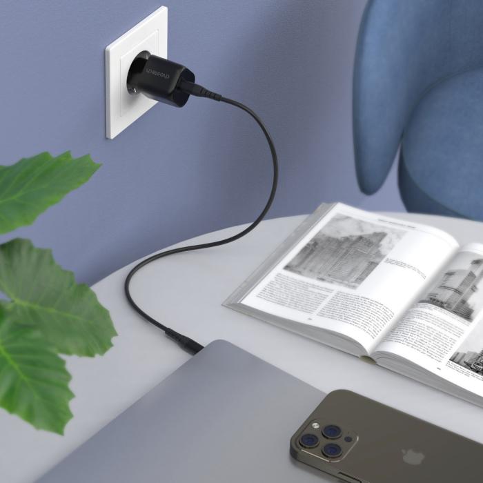 Bild 6, Choetech Choetech 30W GaN PD USB-C Väggladdare Svart