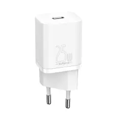 BASEUS Baseus Super Si 25W PD QC V&auml;ggladdare USB-C Vit