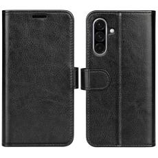  Samsung Galaxy A36 5G/A56 5G Fodral Crazy Horse L&auml;der Svart