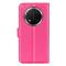  Honor Magic7 Lite Fodral Litchi Läder Rosa