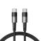 Tech-Protect Tech-Protect 1 m 60W/3A PD USB-C - USB-C Kabel UltraBoost Grå