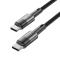 Tech-Protect Tech-Protect 0.25 m 60W/3A PD USB-C - USB-C Kabel UltraBoost Grå