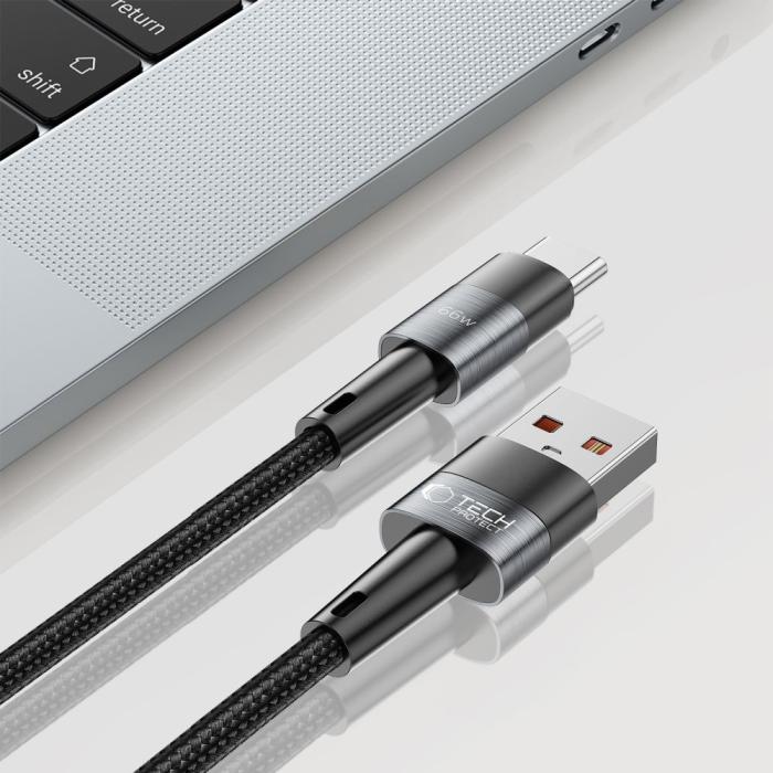 Bild 4, Tech-Protect Tech-Protect 1 m 66/6A USB-C Kabel UltraBoost Grå