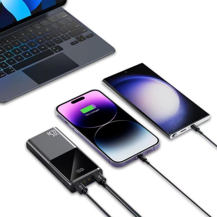 Bild 6, Tech-Protect Tech-Protect 20000mAh 22.5W Powerbank Grå