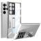 GKK GKK Galaxy S24 Ultra Skal Hybrid Kickstand Silver