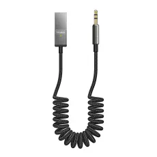 MCDODO Mcdodo 1.2m Bluetooth AUX Ljudadapter F&ouml;r Bilen Svart