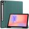  Samsung Galaxy Tab S10 Lite Fodral Tri-Fold Pennhållare Grön