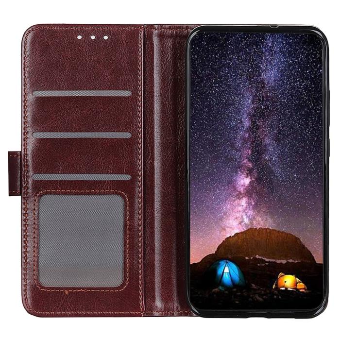 Bild 2,  Samsung Galaxy S24 FE Fodral Crazy Horse Retro Brun