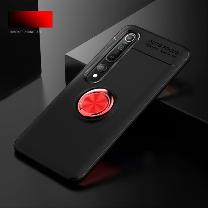 Bild 5,  Xiaomi Mi 10 / 10 Pro - Ring Skal - Svart/Röd