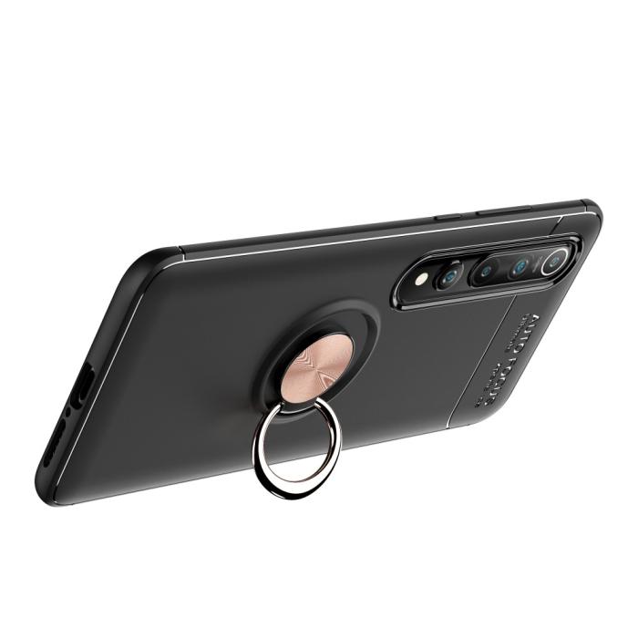 Bild 3,  Xiaomi Mi 10 / 10 Pro - Ring Skal - Svart/Rosé