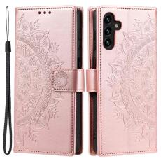  Samsung Galaxy A54 5G Fodral Mandala L&auml;der Ros&eacute;guld