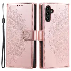  Samsung Galaxy A54 5G Fodral Mandala L&auml;der Ros&eacute;guld