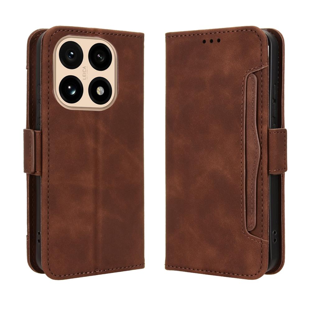  Xiaomi 15T Fodral Med Avtagbart Kortfack Brun