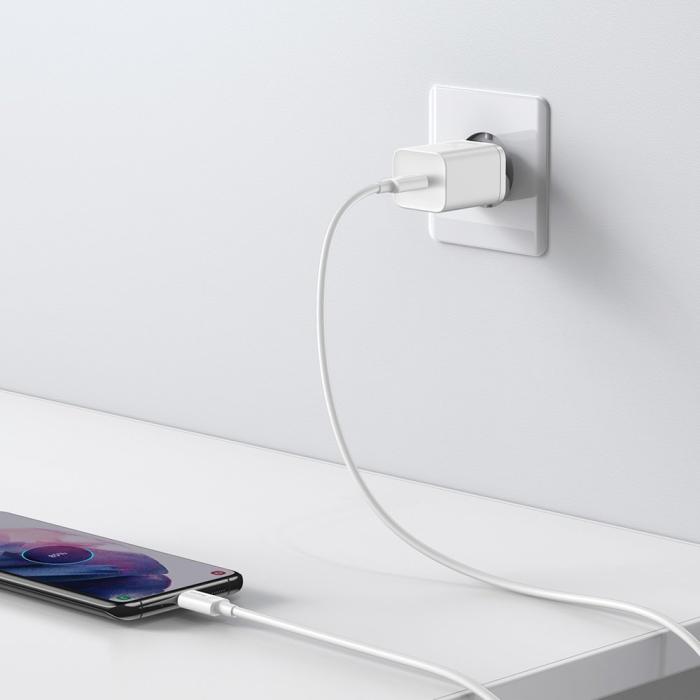 Bild 5, BASEUS Baseus Super Si 25W PD QC Väggladdare USB-C Vit