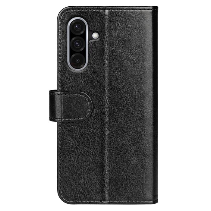 Bild 6,  Samsung Galaxy A36 5G/A56 5G Fodral Crazy Horse Läder Svart