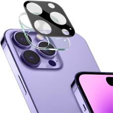 IMAK IMAK iPhone 16 Pro/16 Pro Max Linsskydd H&auml;rdat Glas Svart