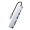 Tech-Protect Tech-Protect 6in1 USB-C Hub USB/USB-C/Minneskortläsare Grå