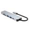 Tech-Protect Tech-Protect 6in1 USB-C Hub USB/USB-C/Minneskortläsare Grå