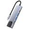 Tech-Protect Tech-Protect 5in1 USB-C Hub USB/HDMI/Ethernet/USB-C Grå