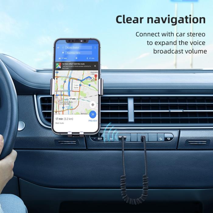 Bild 4, MCDODO Mcdodo 1.2m Bluetooth AUX Ljudadapter För Bilen Svart