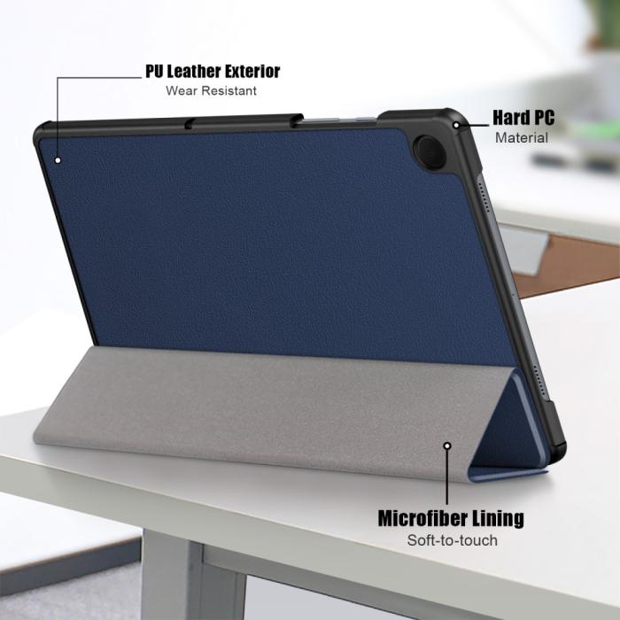 Bild 6,  Samsung Galaxy Tab A9 Plus Fodral Tri-Fold PU Läde