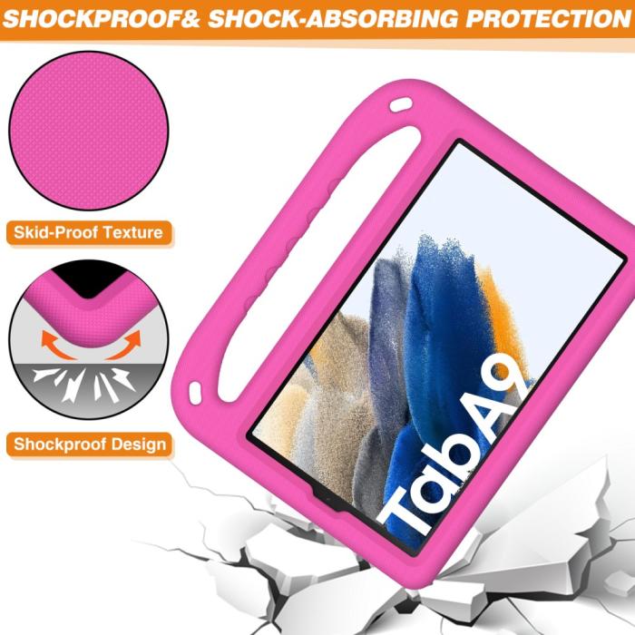 Bild 5,  Samsung Galaxy Tab A11 / Tab A9 Skal EVA Kickstand Rosa