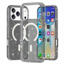  iPhone 17 Pro Max Skal MagSafe Glitter Svart