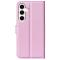  Samsung Galaxy S24 Plus Fodral Litchi Textur Ljus Rosa