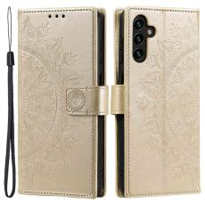  Samsung Galaxy A54 5G Fodral Mandala L&auml;der Guld