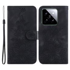  Xiaomi 14 Fodral Blommigt Tryck Svart