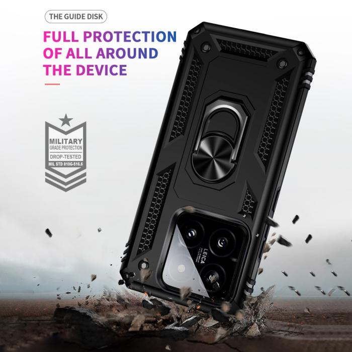 Bild 4,  Xiaomi 14 Skal Ring Hybrid Armor Svart