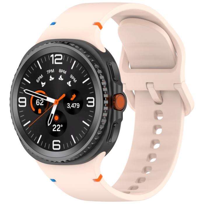 Bild 2,  Galaxy Watch 8 46/44/40 mm Klockarmband Silkon Rosa