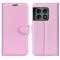  OnePlus 10 Pro 5G Fodral Litchi Textur Ljus Rosa
