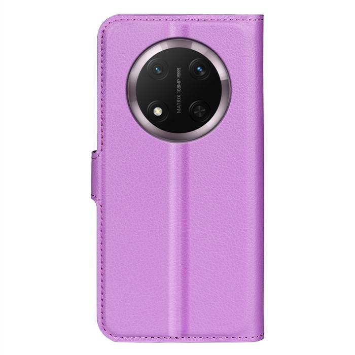 Bild 6,  Honor Magic7 Lite Fodral Litchi Läder Lila