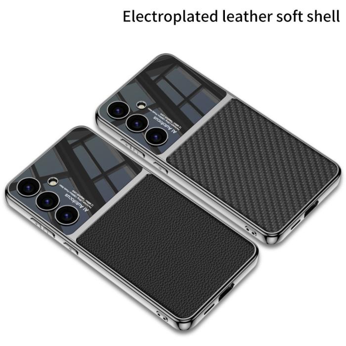 Bild 5, GKK GKK Galaxy S24 Plus Skal Hybrid Läder Kolfiber Textur