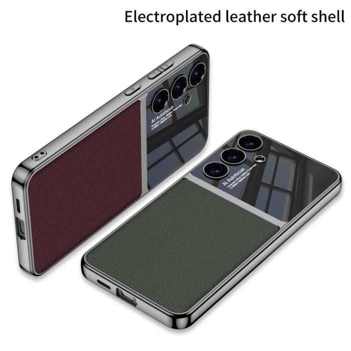 Bild 6, GKK GKK Galaxy S24 Plus Skal Hybrid Läder Kolfiber Textur