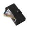  iPhone 14 Fodral 9-kort Multifunktionell Läder Svart