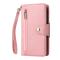  iPhone 14 Fodral 9-kort Multifunktionell Läder Roséguld