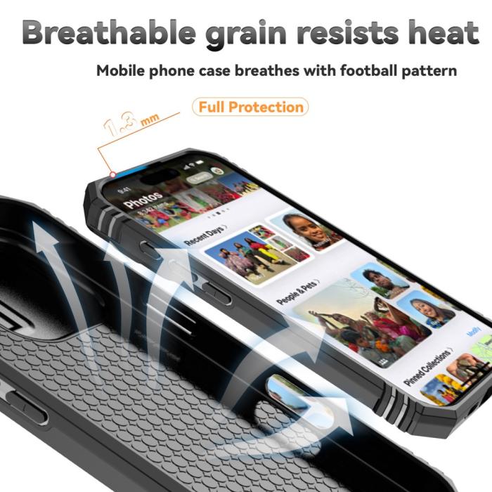 Bild 4,  iPhone 16 Pro Skal CamShield Ring Hybrid Svart