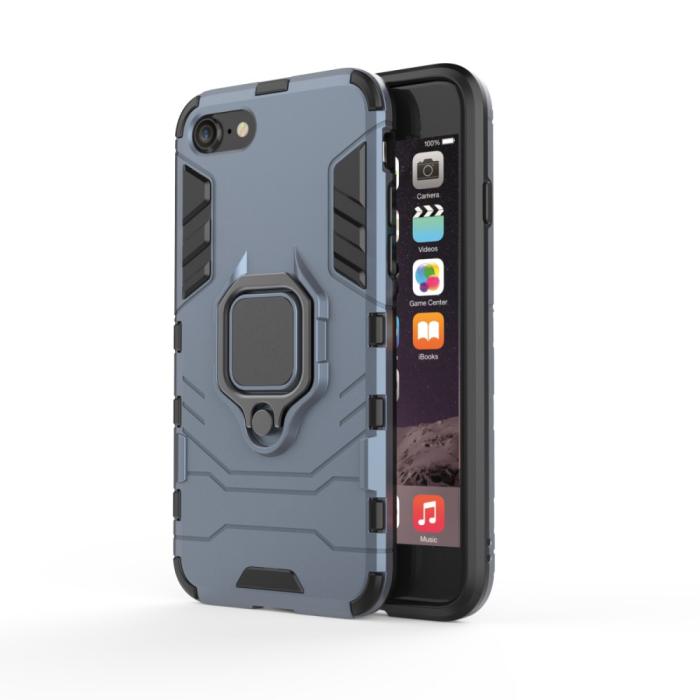 Bild 2,  iPhone 7/8/SE (2020/2022) - Hybrid Ring Skal - Navy Blue