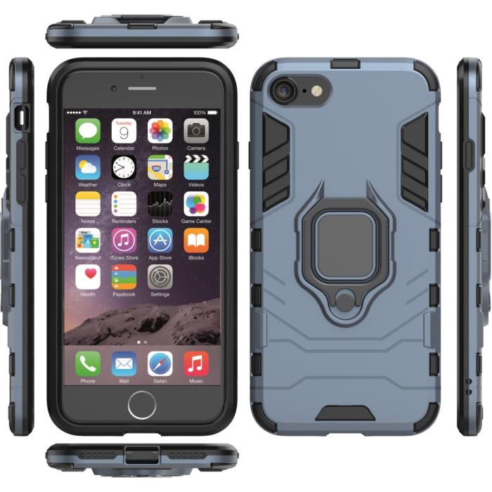 Bild 4,  iPhone 7/8/SE (2020/2022) - Hybrid Ring Skal - Navy Blue