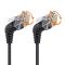 CableCreation CableCreation 1 m Cat6a RJ45 Nätverkskabel Svart