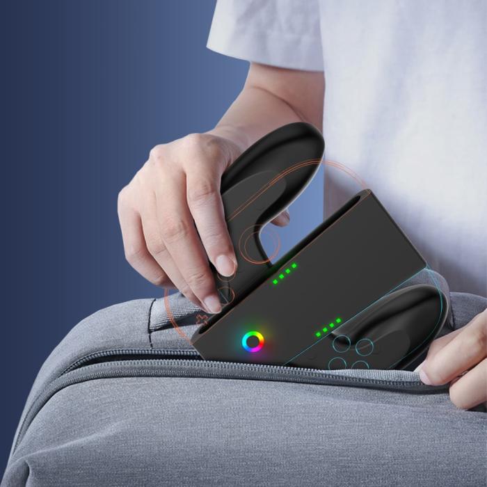 Bild 3, JYS JYS Nintendo Switch 2 Joy-Con Charging Grip Svart