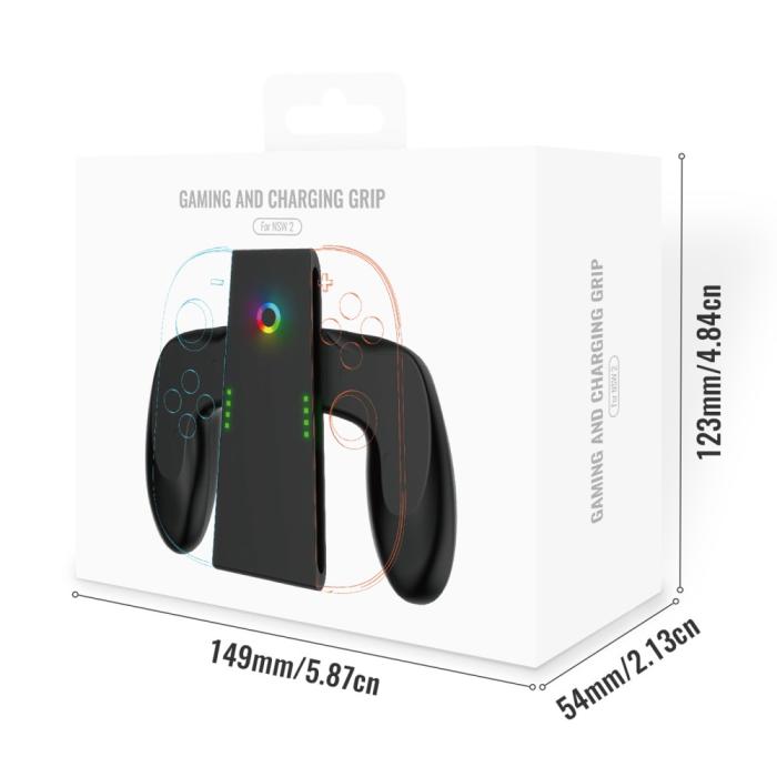 Bild 6, JYS JYS Nintendo Switch 2 Joy-Con Charging Grip Svart