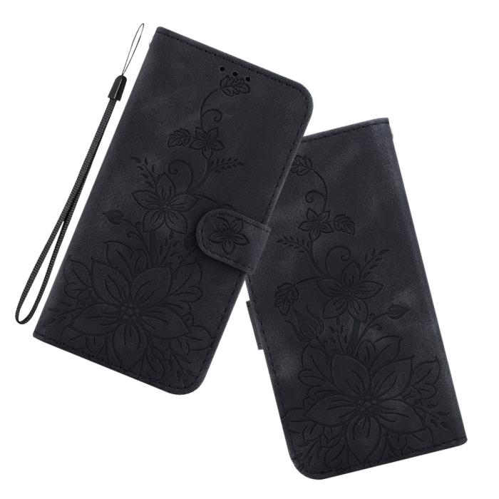 Bild 5,  Xiaomi 14 Fodral Blommigt Tryck Svart