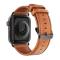 DUX DUCIS DUX DUCIS Apple Watch 42/44/45/46/49 mm Klockarmband Äkta Läder Brun