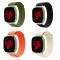  Fitbit Versa 4/Sense 2 Armband Justerbar Nylon Orange
