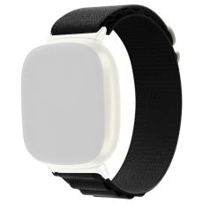  Fitbit Versa 4/Sense 2 Armband Justerbar Nylon Svart